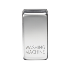Knightsbridge Switch cover "marked WASHING MACHINE" polished chrome
