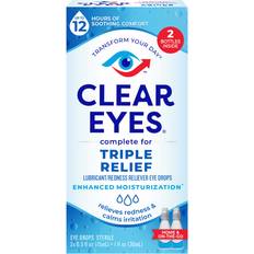 Medicines Triple Action Relief Eye Drops, Multi-Symptom Relief, 2