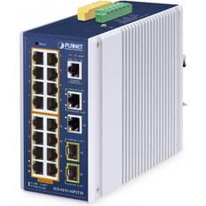 Planet IP30 Industrial L2/L4 16-Port Gigabit Ethernet