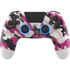 Gioteck VX4 PS4 Wireless RGB Controller Pink Camo