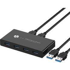 KVM Switches Rybozen USB 3.0 KVM Switch Selector for 2 Computer Selector
