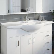 Ceramica White Gloss Semi-Recessed Basin