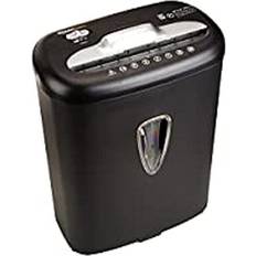 Amazon Basics 7-8 Sheet Cross-Cut Paper and Credit Card Shredder with 15.5L Bin for & Home Office Use with Paper Reverse Function, Black