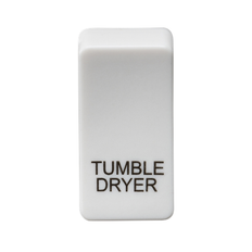 Knightsbridge Switch cover "marked TUMBLE DRYER" white