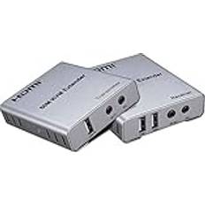 KVM-switcher PremiumCord HDMI KVM Forlenger 2xUSB 60m