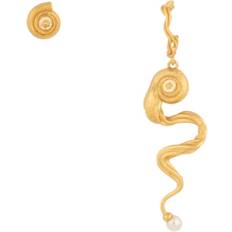 Tale Palaemon Earrings - Förgyllt-Silver