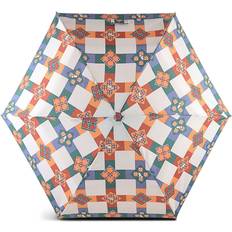 Umbrellas Radley London Kompakter Regenschirm aus Recyclingmaterial mit Patchworkmuster, Weiß UK X