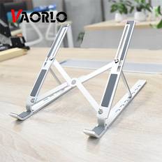 Vaorlo VAORLO Adjustable Notebook Holder Tablet Base For PC Computer Bracket Portable Laptop Stand Aluminium Foldable Macbook Pro Support