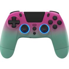 Gioteck VX4 PS4 Wireless RGB Controller Pink Teal