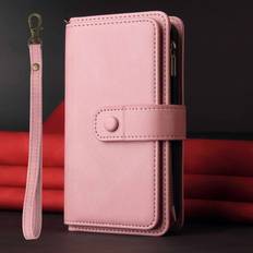 OnePlus Nord Mobile Phone Covers Veishet Pink For Oneplus Nord Ce Case Wallet Flip Card Holder Pu Magnetic Protective Cover