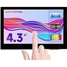 Monitors Waveshare 4.3 Inch HDMI LCD B Touch Screen Monitor