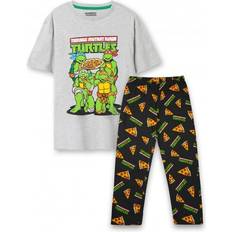 Pyjamat Teenage Mutant Ninja Turtles Ninja Turtles Mens Logo Pajamas Set - Black/Grey