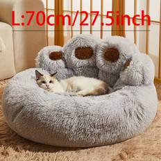 MDSRJONE L Calming Donut Dog Bed