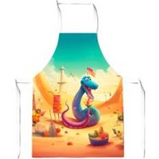 Multicoloured Aprons Warren Reed On A Beach Holiday Junior Apron Yellow