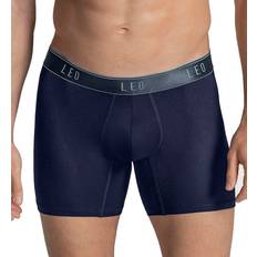 Léopard Sous-vêtements pour hommes Leo Men's Mid-Length Boxer Brief Dark Blue