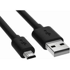 Reekin Micro-usb ladekabel datenkabel 2,0m für samsung huawei smartphone, tablet etc. Schwarz