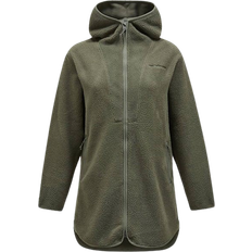 Peak Performance Women's Pile Long Zip Fleece Jacket - Olive