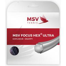 Kolfiber/Grafit Tennissenor MSV Focus-HEX Ultra String Set 12,2m Black