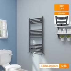 NRG Bathroom Heated Rail Anthracite