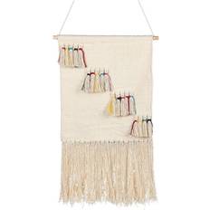 Cotton Wall Decor Beliani Cotton Hanging with Tassels BUREWALA Wall Decor