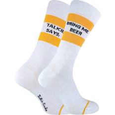 Gold - Unisex Socks Sock Snob Cotton Novelty Bring Me Beer & Vodka Gold 6-11