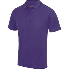 Purple Polo Shirts AWDis Just Cool Plain Sports Polo Shirt Purple