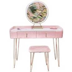 Carme Home Tokyo Glow Velvet Sensor Dressing Table