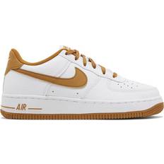 Nike Air Force 1 GS - White/Desert Ochre