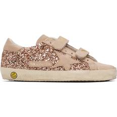 GOLDEN GOOSE Kids Pink School Glitter Sneakers Peach/Beige