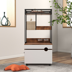 Yiwa Litter Box Enclosure With Cat Tree Tower Litter Scratching Pads