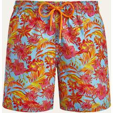 Vilebrequin Clothing Vilebrequin Moorea Tahiti Flowers Print Swim Trunks - Blue