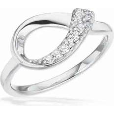 Rodinerat Silver Ring Med Zirconia - Silver