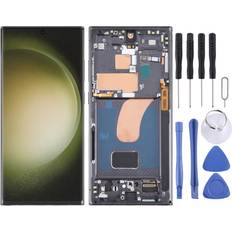 Samsung For Samsung Galaxy S23 Ultra 5G SM-S918U US Edition 6.78 inch OLED LCD Screen Digitizer Full Assembly with Frame Black
