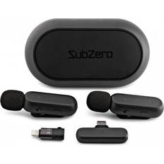 Dual Wireless Lav Mic with USB-C and Lightning Connections