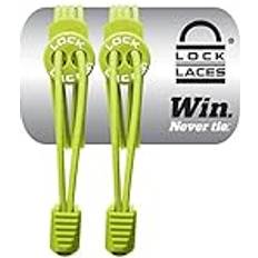 Elastic No Tie Shoelaces Green Apple 48-Inch