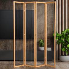 Transparent Room Dividers Oriental Furniture Clear 7 Room Divider