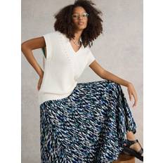 Clothing White Stuff Jada Eco Vero Skirt In Navy