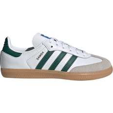 Adidas samba green adidas Kid's Samba OG - Cloud White/Collegiate Green/Gum