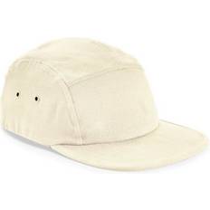 Natural - Women Caps Beechfield 5 Panel Canvas Cap - Natural - White