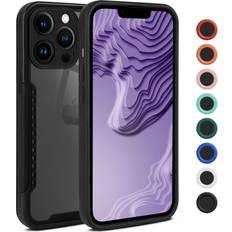 Oneflow Hülle für apple iphone 13 pro max handyhülle kameraschutz klar hybrid case cover Eclipse Schwarz