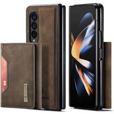 DG.Ming 2 in 1 Magnetic Card Slot Case Samsung Galaxy Z Fold 4 Brown