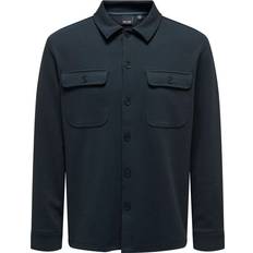 Elastan / Lycra / Spandex Ytterklær Only & Sons New Kodyl Overshirt - Dark Navy