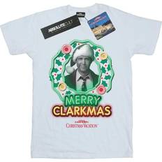 Boyfriend T-shirts Greyscale Clarkmas Cotton Boyfriend T-Shirt White
