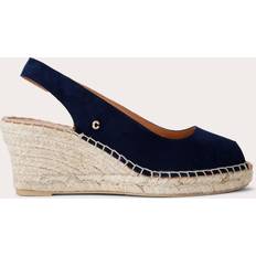 Suede - Women Heeled Sandals Carvela Carvela Women's Heel Suede Navy Sharon