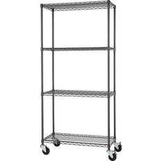 Trinity PRO Black Anthracite Shelving System 36x77"