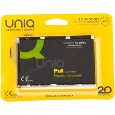 Sexleksaker Uniq Pull Condoms with Straps No Latex 3 pack