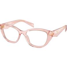 Prada Pink Glasses Prada PR 21ZV 19Q1O1 Transparent Peach