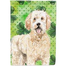 Garden & Outdoor Environment PatioPlus Shamrocks Goldendoodle Flag Canvas
