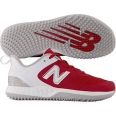 Women Baseball Shoes New Balance Women s Fresh Foam Velo V3 Fastpitch Softball Turf-Trainer Shoes Red/White Medium 9 9 Medium US/Red White