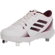 Adidas Women Baseball Shoes Adidas Women's Purehustle 2 Baseball Shoe, White/Team Maroon/Team Collegiate Burgundy, 6.5